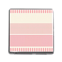 Background Pink Beige Decorative Texture Craft Memory Card Reader (square 5 Slot) by Simbadda