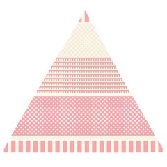 Background Pink Beige Decorative Texture Craft Wooden Puzzle Triangle by Simbadda