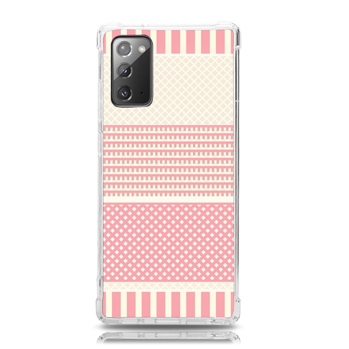 Background Pink Beige Decorative Texture Craft Samsung Galaxy Note 20 TPU UV Case