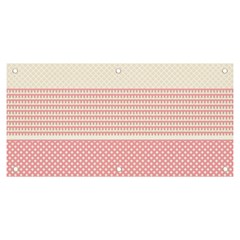 Background Pink Beige Decorative Texture Craft Banner And Sign 6  X 3  by Simbadda