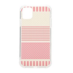 Background Pink Beige Decorative Texture Craft Iphone 11 Tpu Uv Print Case by Simbadda