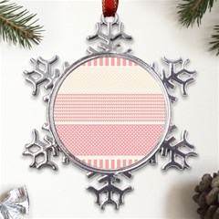 Background Pink Beige Decorative Texture Craft Metal Large Snowflake Ornament