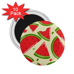 Cute Watermelon Seamless Pattern 2 25  Magnets (10 Pack) 