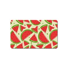 Cute Watermelon Seamless Pattern Magnet (name Card) by Simbadda