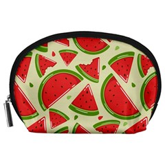 Cute Watermelon Seamless Pattern Accessory Pouch (large) by Simbadda