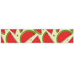 Cute Watermelon Seamless Pattern Large Premium Plush Fleece Scarf  by Simbadda