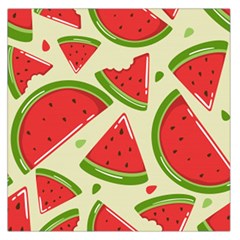 Cute Watermelon Seamless Pattern Square Satin Scarf (36  X 36 ) by Simbadda