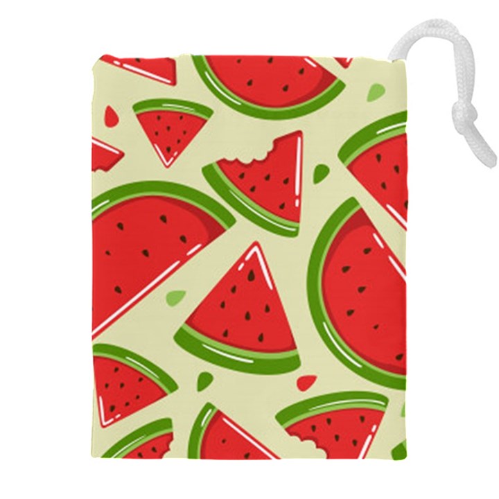 Cute Watermelon Seamless Pattern Drawstring Pouch (4XL)