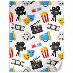 Cinema Icons Pattern Seamless Signs Symbols Collection Icon Canvas 18  X 24  by Simbadda