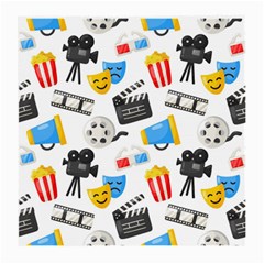 Cinema Icons Pattern Seamless Signs Symbols Collection Icon Medium Glasses Cloth by Simbadda