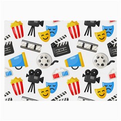 Cinema Icons Pattern Seamless Signs Symbols Collection Icon Large Glasses Cloth by Simbadda