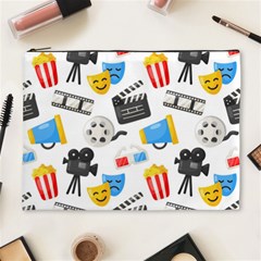 Cinema Icons Pattern Seamless Signs Symbols Collection Icon Cosmetic Bag (xl) by Simbadda