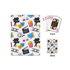 Cinema Icons Pattern Seamless Signs Symbols Collection Icon Playing Cards Single Design (mini) by Simbadda