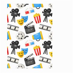 Cinema Icons Pattern Seamless Signs Symbols Collection Icon Large Garden Flag (two Sides) by Simbadda