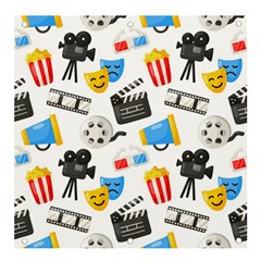 Cinema Icons Pattern Seamless Signs Symbols Collection Icon Banner And Sign 4  X 4  by Simbadda