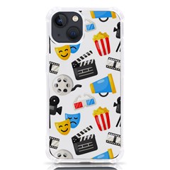 Cinema Icons Pattern Seamless Signs Symbols Collection Icon Iphone 13 Tpu Uv Print Case by Simbadda