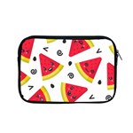 Cute Smiling Watermelon Seamless Pattern White Background Apple MacBook Pro 15  Zipper Case Front