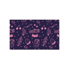 Various Cute Girly Stuff Seamless Pattern Sticker (rectangular) by Simbadda