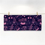 Various Cute Girly Stuff Seamless Pattern Hand Towel Front