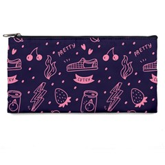 Various Cute Girly Stuff Seamless Pattern Pencil Case by Simbadda