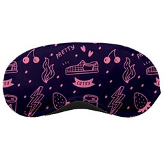 Various Cute Girly Stuff Seamless Pattern Sleeping Mask by Simbadda