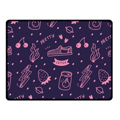 Various Cute Girly Stuff Seamless Pattern Fleece Blanket (small) by Simbadda