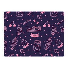 Various Cute Girly Stuff Seamless Pattern Two Sides Premium Plush Fleece Blanket (mini) by Simbadda