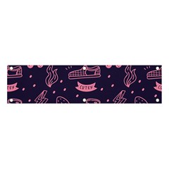 Various Cute Girly Stuff Seamless Pattern Banner And Sign 4  X 1  by Simbadda