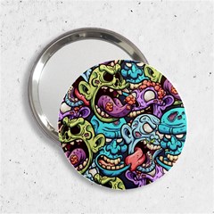 Zombie Heads Pattern 2 25  Handbag Mirrors by Simbadda