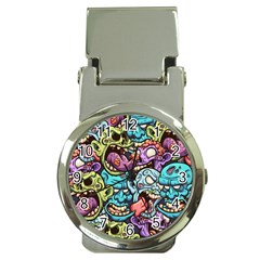 Zombie Heads Pattern Money Clip Watches by Simbadda