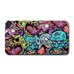 Zombie Heads Pattern Medium Bar Mat by Simbadda