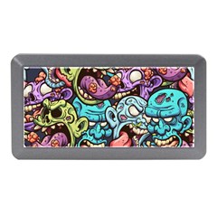 Zombie Heads Pattern Memory Card Reader (mini) by Simbadda