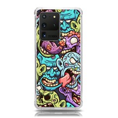 Zombie Heads Pattern Samsung Galaxy S20 Ultra 6 9 Inch Tpu Uv Case by Simbadda