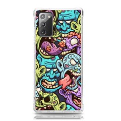 Zombie Heads Pattern Samsung Galaxy Note 20 Tpu Uv Case by Simbadda