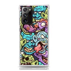 Zombie Heads Pattern Samsung Galaxy Note 20 Ultra Tpu Uv Case by Simbadda