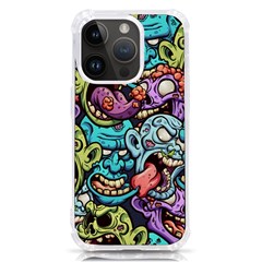 Zombie Heads Pattern Iphone 14 Pro Tpu Uv Print Case by Simbadda