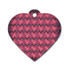 Background Pattern Structure Dog Tag Heart (one Side) by Simbadda