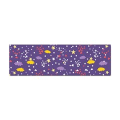 Pattern Cute Clouds Stars Sticker (bumper) by Simbadda