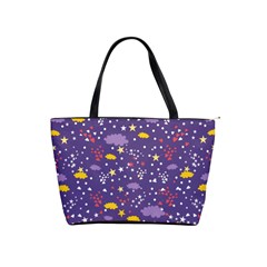 Pattern Cute Clouds Stars Classic Shoulder Handbag by Simbadda