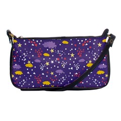 Pattern Cute Clouds Stars Shoulder Clutch Bag by Simbadda