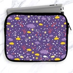 Pattern Cute Clouds Stars Apple iPad 2/3/4 Zipper Cases Front