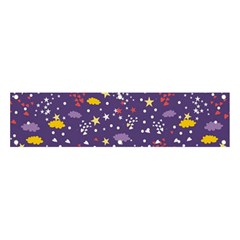 Pattern Cute Clouds Stars Banner And Sign 4  X 1  by Simbadda