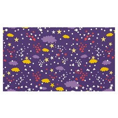 Pattern Cute Clouds Stars Banner And Sign 7  X 4  by Simbadda