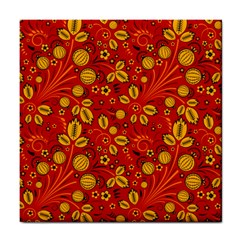 Seamless Pattern Slavic Folk Style Tile Coaster by Simbadda