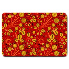 Seamless Pattern Slavic Folk Style Large Doormat by Simbadda