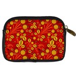 Seamless Pattern Slavic Folk Style Digital Camera Leather Case Back