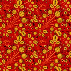 Seamless Pattern Slavic Folk Style Play Mat (square) by Simbadda