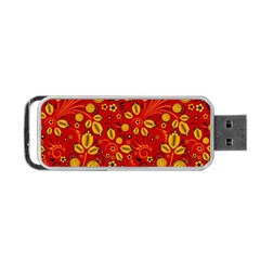 Seamless Pattern Slavic Folk Style Portable Usb Flash (one Side) by Simbadda