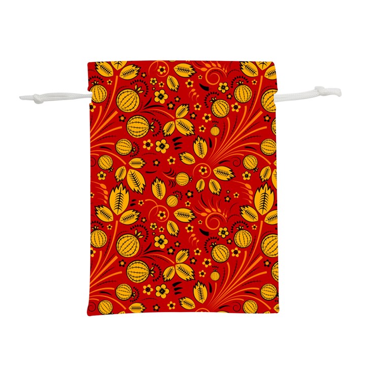 Seamless Pattern Slavic Folk Style Lightweight Drawstring Pouch (M)