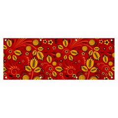 Seamless Pattern Slavic Folk Style Banner And Sign 8  X 3  by Simbadda